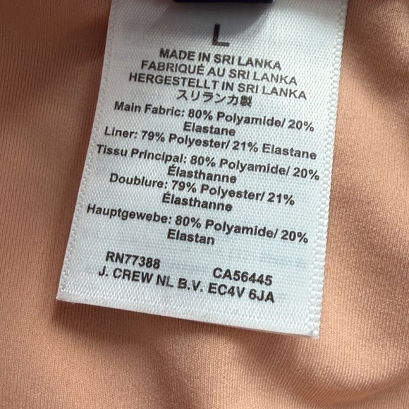 J. Crew Striped Tie-Shoulder One-Piece Swimsuit Large - Picture 9 of 9